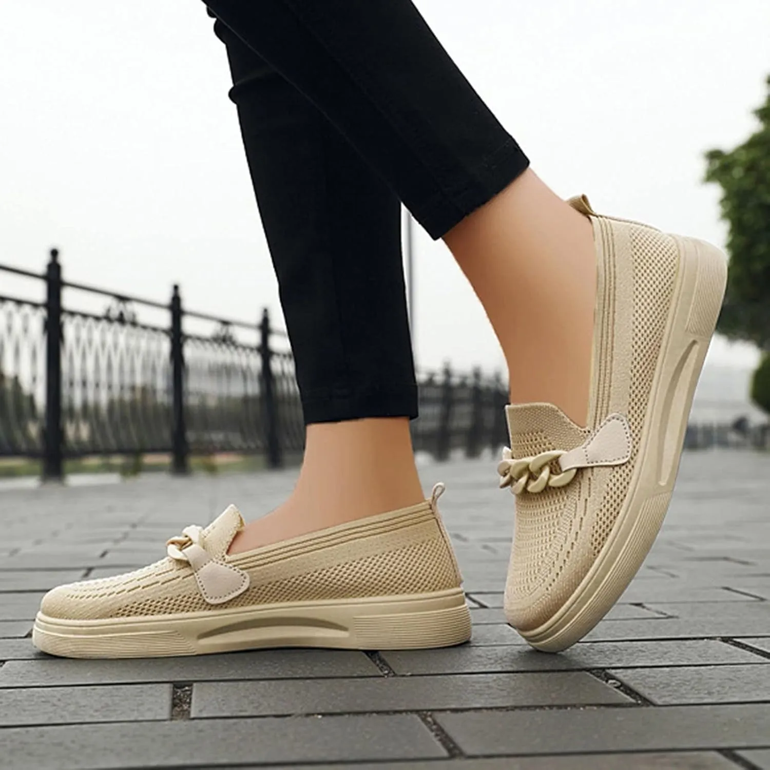 2024 New Orthopedic Womens Breathable Slip on Arch Support Non-Slip Shoes, Orthopedic Shoes for Women