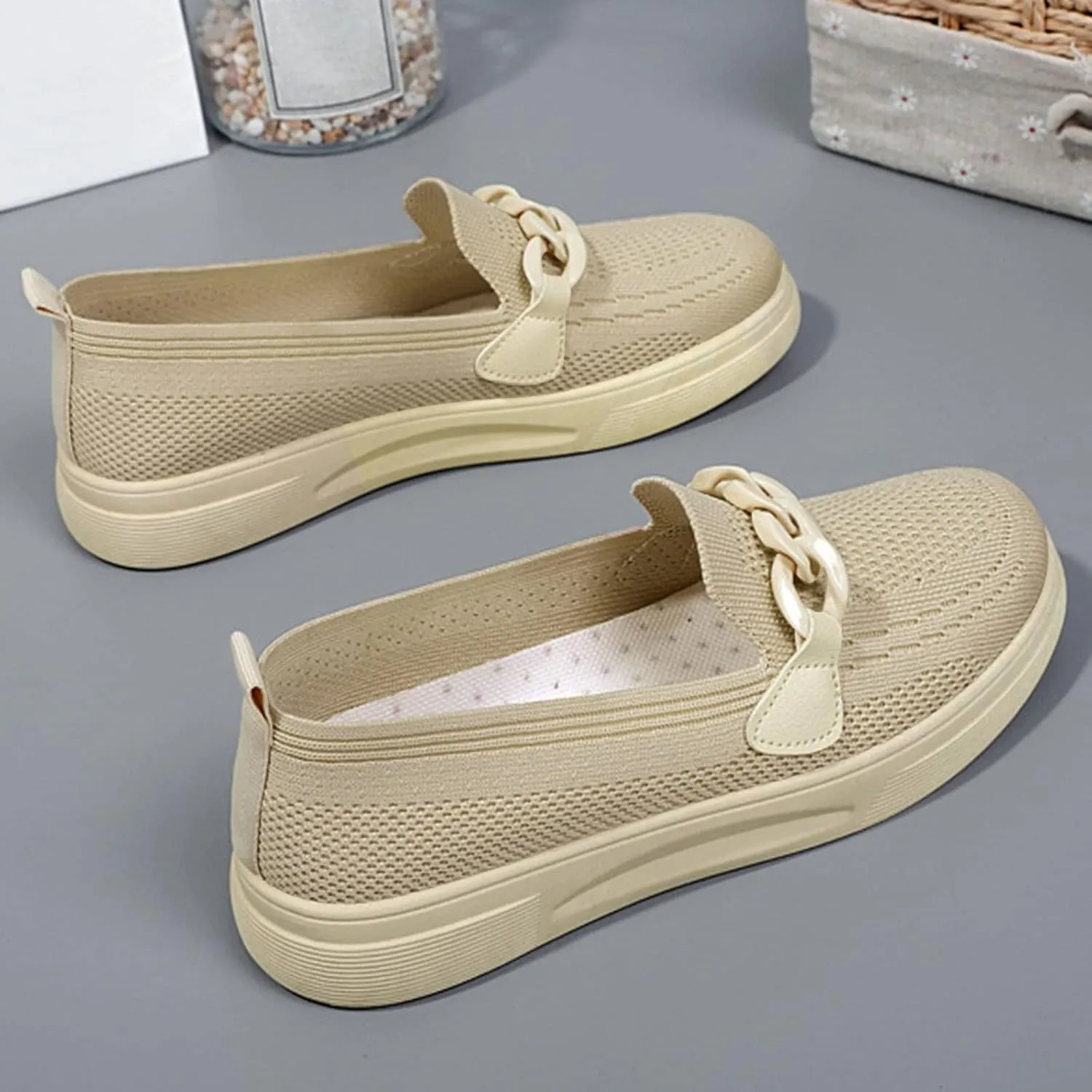 2024 New Orthopedic Womens Breathable Slip on Arch Support Non-Slip Shoes, Orthopedic Shoes for Women