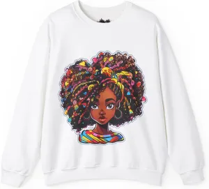 Afro Sweatshirt To Match Unisex Crewneck Sweatshirt Sneaker Shirt, Girlfriend Gift, Birthday Gift For Mom, Heavy Blend