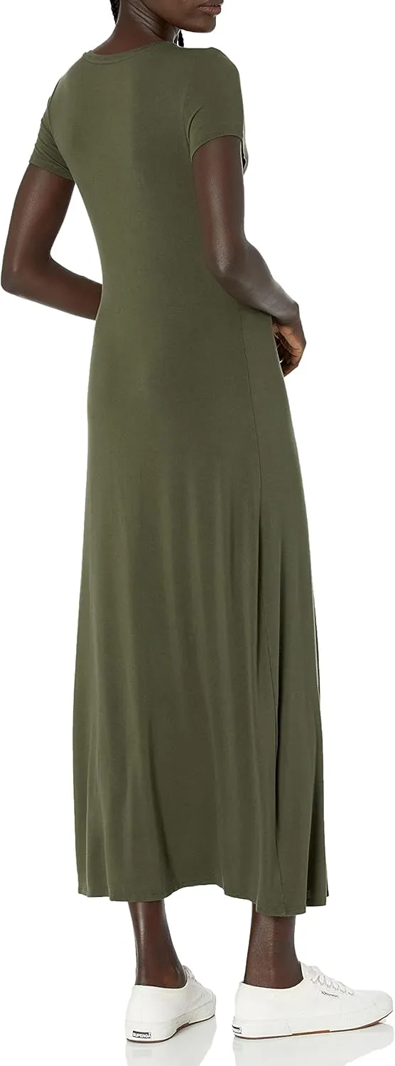 Amazon Essentials Women's Short-Sleeve Maxi Dress