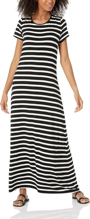 Amazon Essentials Women's Short-Sleeve Maxi Dress