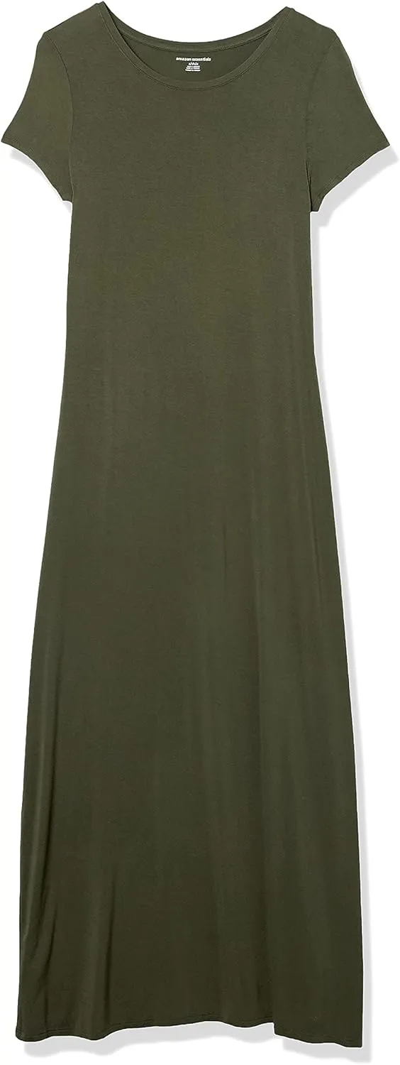 Amazon Essentials Women's Short-Sleeve Maxi Dress