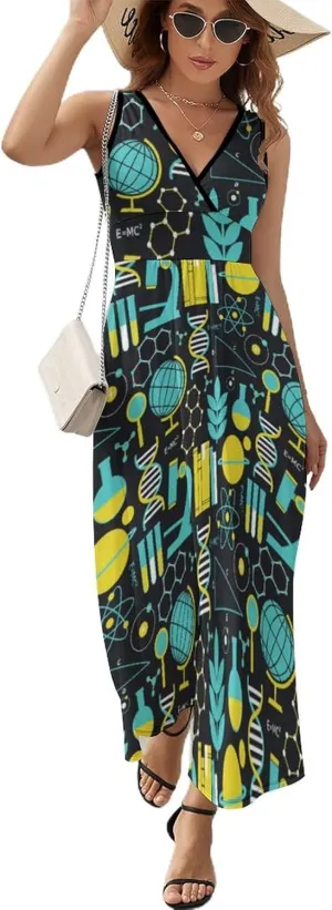 AMRANDOM Women's Sleeveless Casual T Shirt Dress for Women Flowy Tunic Dress