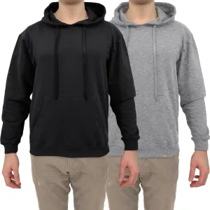 Andrew Scott Cotton Hoodie, Soft Midweight Fleece, Pullover Hooded Sweatshirt for Men - Multi Packs