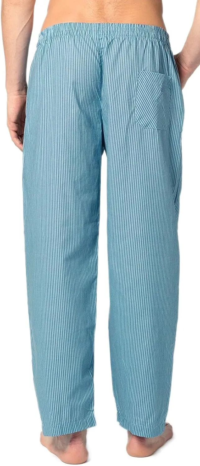 Andrew Scott Men's 2 Pack Super Soft Woven Pajama & Sleep Long Lounge PJ Pants