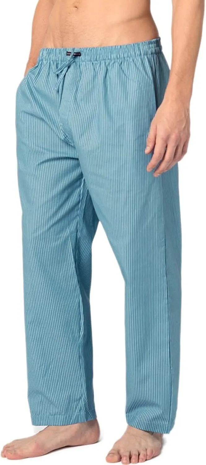 Andrew Scott Men's 2 Pack Super Soft Woven Pajama & Sleep Long Lounge PJ Pants