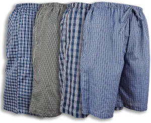 Andrew Scott Men's Soft Poplin Woven Pajama & Sleep Jam Cargo Short Lounge Pants | Multi Packs