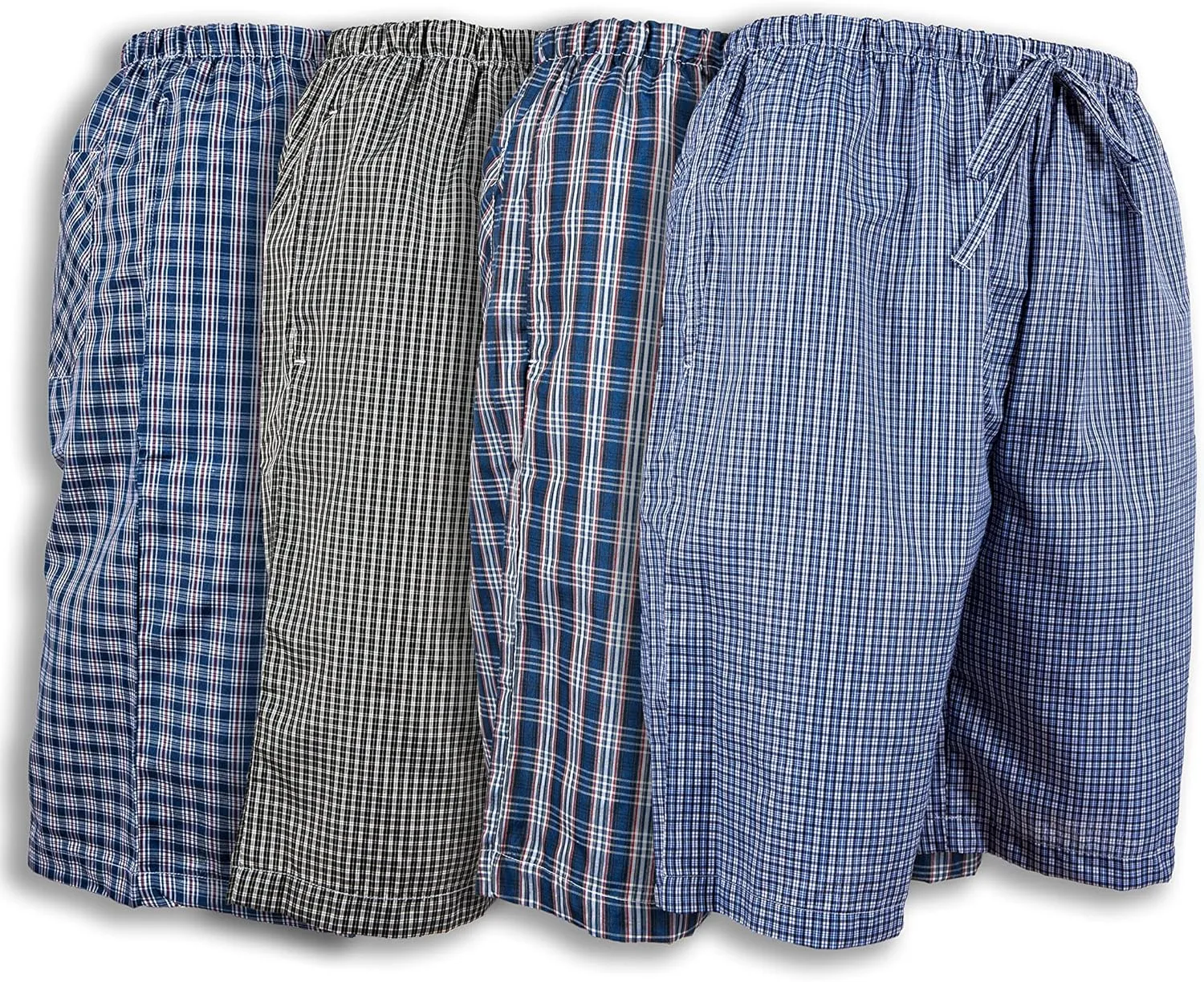 Andrew Scott Men's Soft Poplin Woven Pajama & Sleep Jam Cargo Short Lounge Pants | Multi Packs