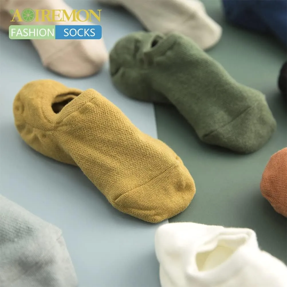 AOIREMON No Show Athletic Socks 5-10 Pairs Hiking Running Ankle Socks For Women Cushion Low Cut Socks