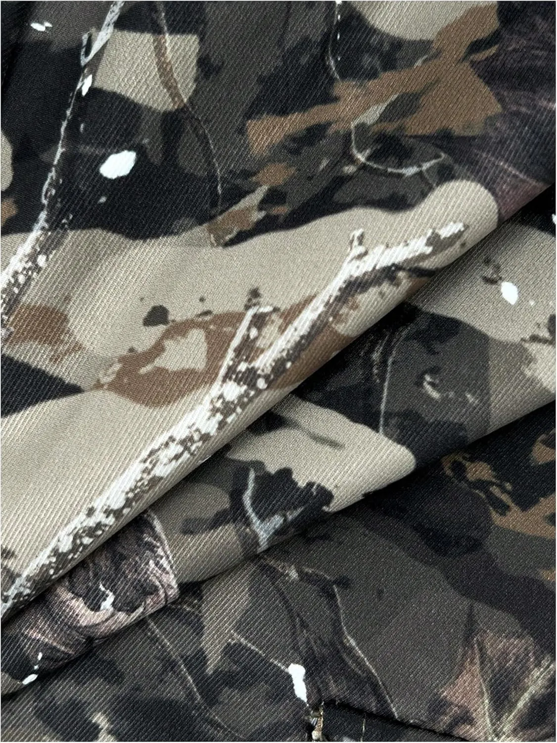 Boy's Camouflage Cargo Pants Straight Leg Elastic Waist Long Trousers Streetwear