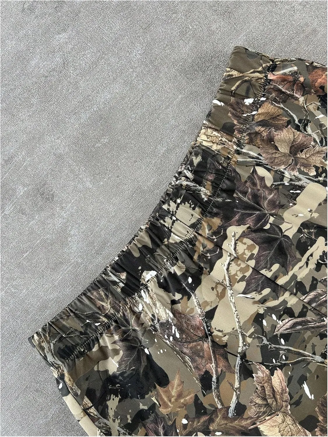Boy's Camouflage Cargo Pants Straight Leg Elastic Waist Long Trousers Streetwear