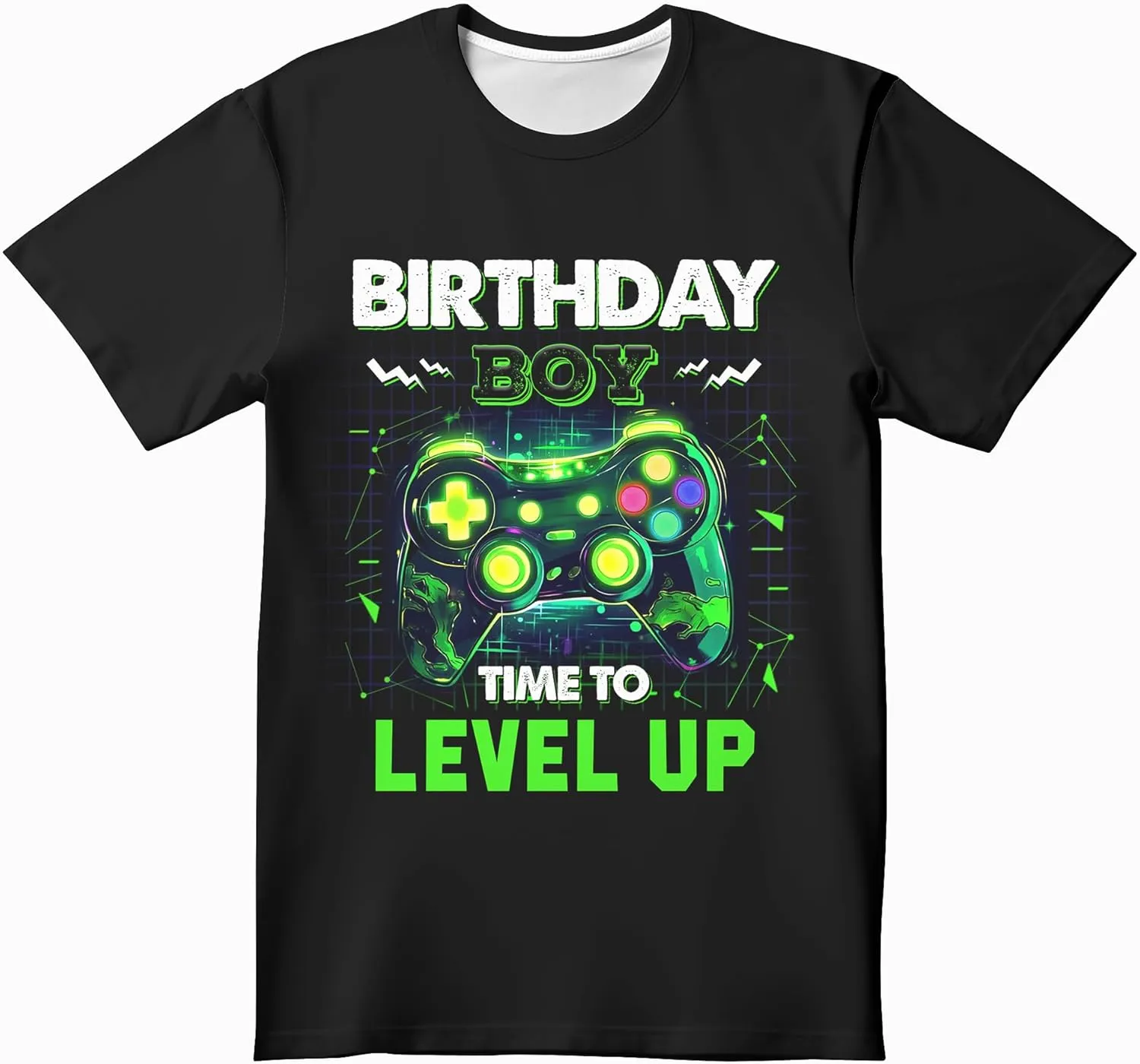 Boys Girls 3D Graphic Printed T-Shirts,Kids Cool Crewneck Short Sleeve Tops Tee Shirt Tshirt for Teens 6-16 Years