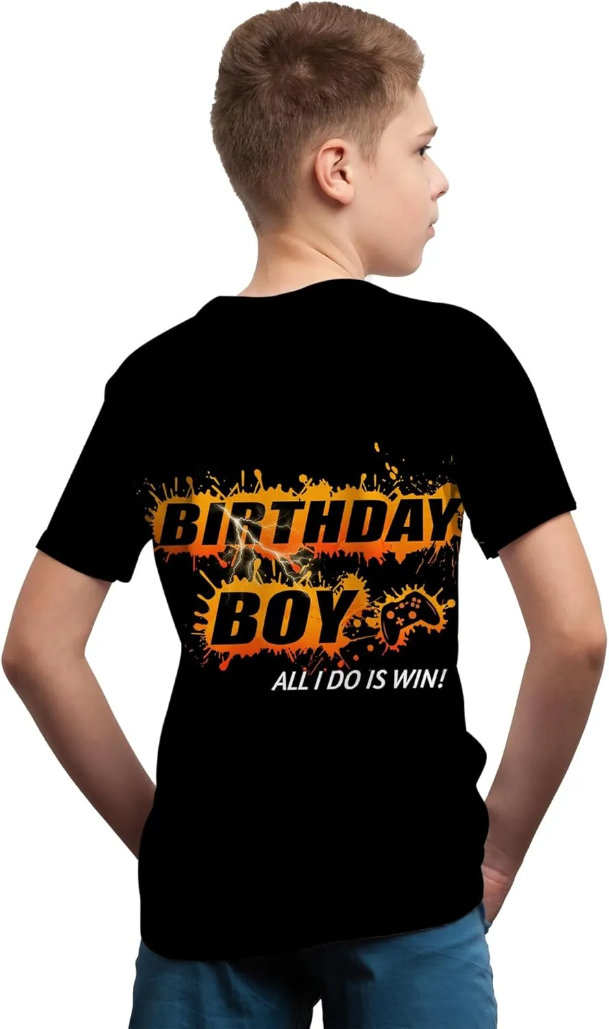 Boys Girls 3D Graphic Printed T-Shirts,Kids Cool Crewneck Short Sleeve Tops Tee Shirt Tshirt for Teens 6-16 Years
