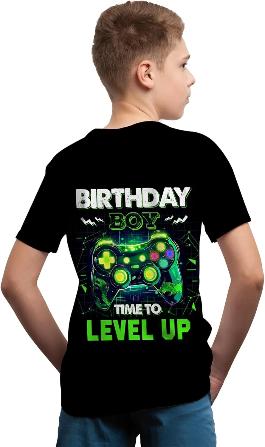 Boys Girls 3D Graphic Printed T-Shirts,Kids Cool Crewneck Short Sleeve Tops Tee Shirt Tshirt for Teens 6-16 Years