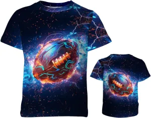 Boys Girls 3D Graphic Printed T-Shirts,Kids Cool Crewneck Short Sleeve Tops Tee Shirt Tshirt for Teens 6-16 Years