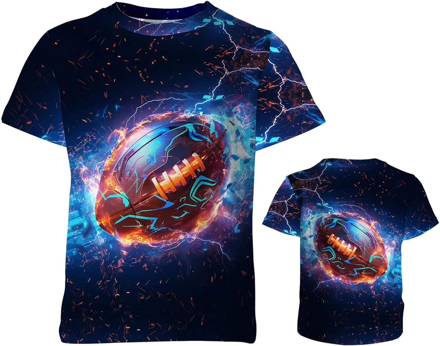 Boys Girls 3D Graphic Printed T-Shirts,Kids Cool Crewneck Short Sleeve Tops Tee Shirt Tshirt for Teens 6-16 Years