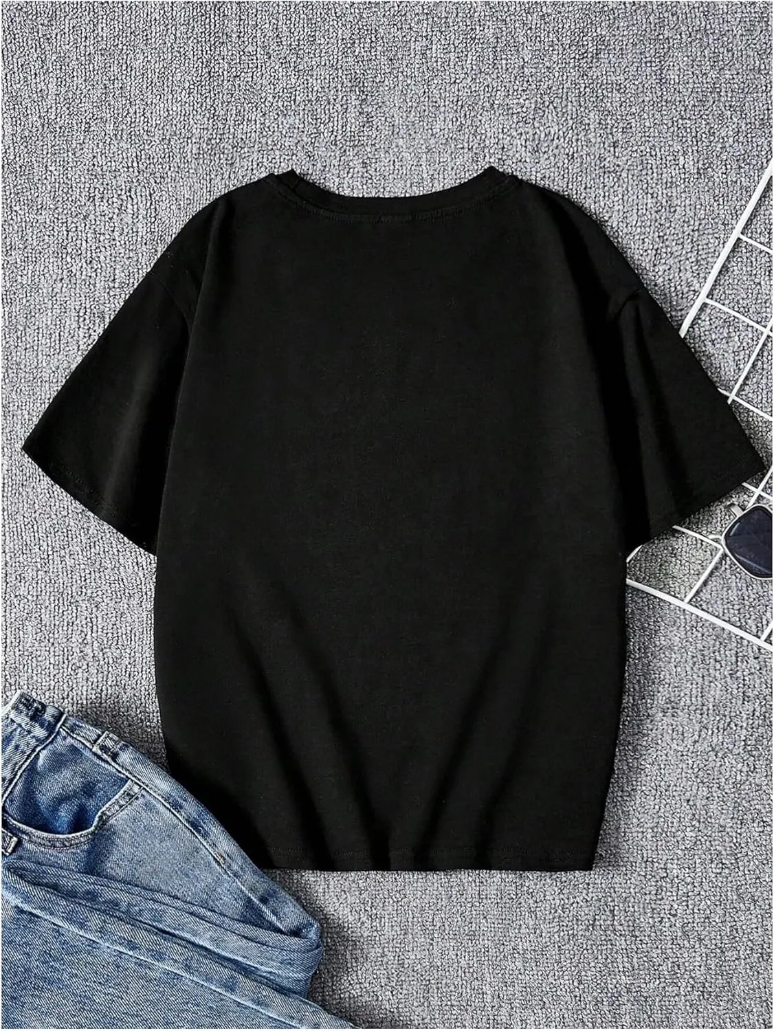 Boy's Letter Graphic Summer Tee Tops Crew Neck Short Sleeve Casual Loose Oversized T Shirt