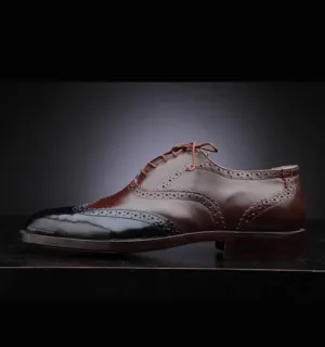 Brown & Black Wingtip Brogues