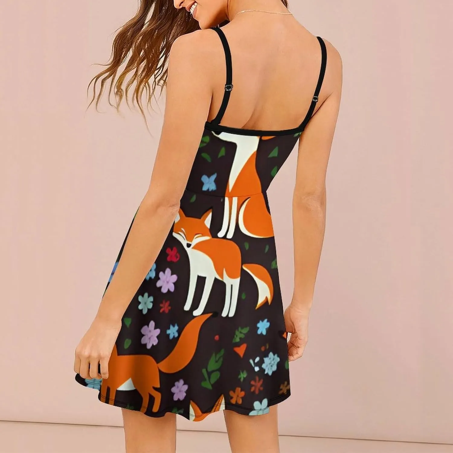 Casual Tank Dress Sleeveless Standard-Fit Holiday Dress