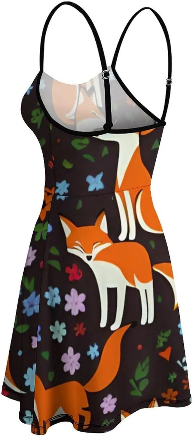 Casual Tank Dress Sleeveless Standard-Fit Holiday Dress