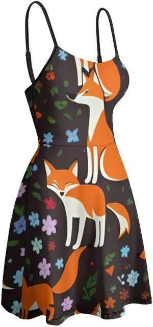 Casual Tank Dress Sleeveless Standard-Fit Holiday Dress