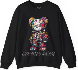 Colorful Bear Unisex Sweatshirt, Matching Sneaker Shirt, Boyfriend Gift, Dad Birthday, Heavy Blend Crewneck, Gift for Him