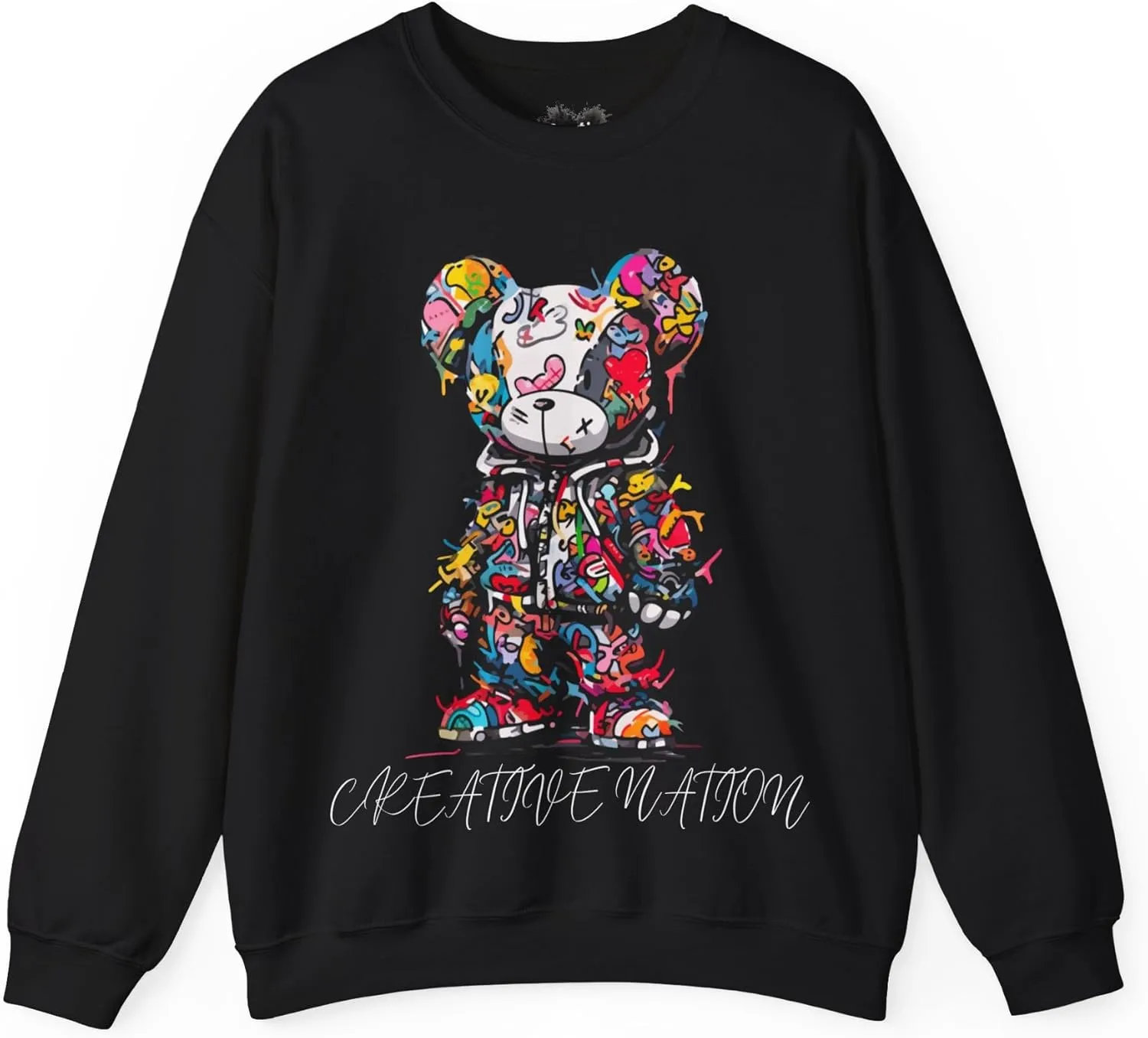 Colorful Bear Unisex Sweatshirt, Matching Sneaker Shirt, Boyfriend Gift, Dad Birthday, Heavy Blend Crewneck, Gift for Him