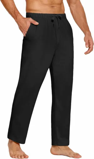 COOFANDY Mens Yoga Sweatpants Casual Open Bottom Pants Lightweight Jogger Track Pants with Pockets