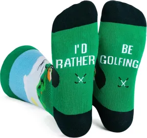 Crazy Fun Socks Men Funky Novelty Socks Gift for Teen Boy Dad Men Women Husband Grandpa Camping,1 Pack One Size
