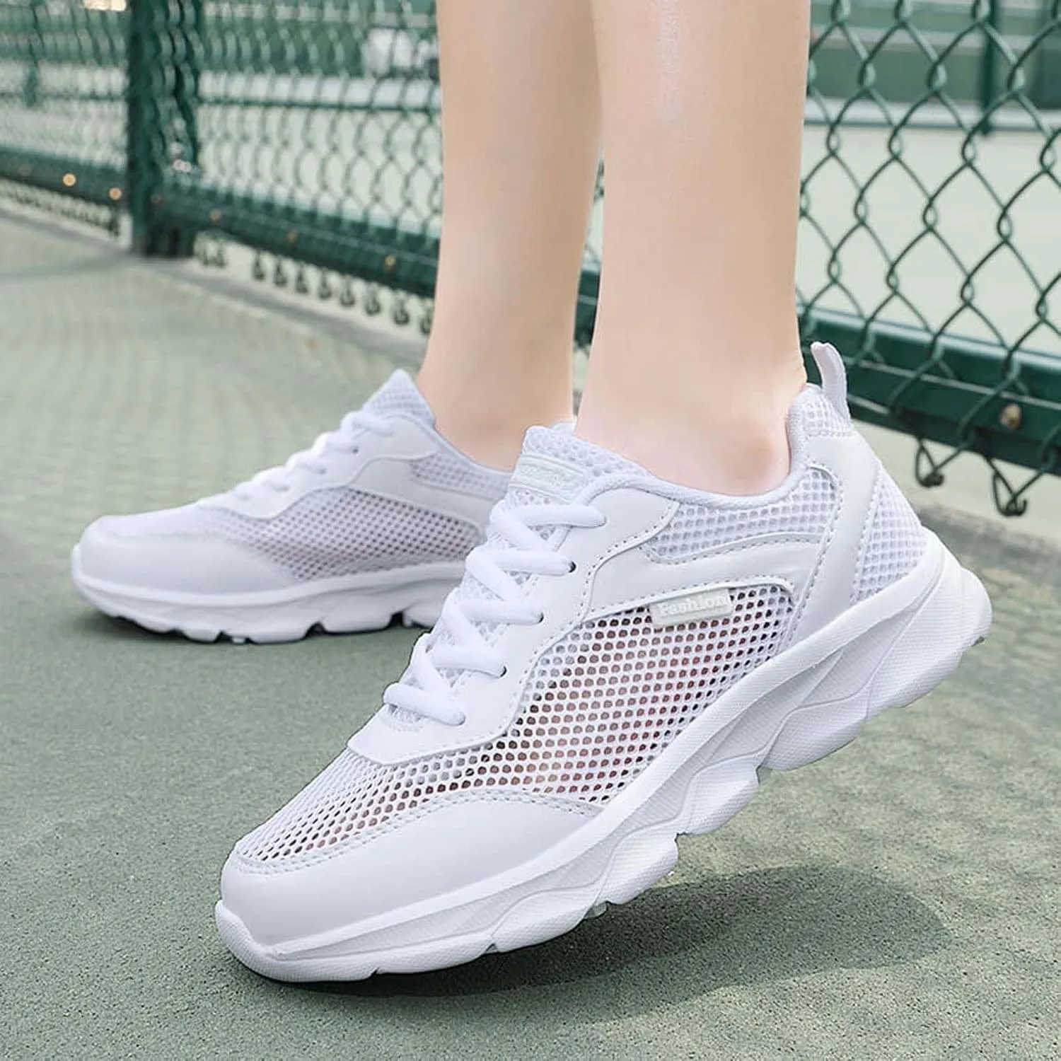 Cushion Comfortable Running Tennis Shoes for Women Slip on Lightweight Casual Tennis Sneakers Labor Work Shoe