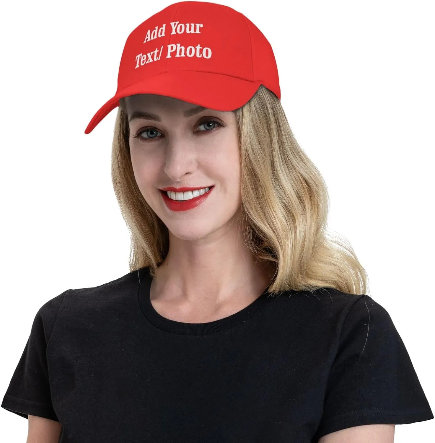 Custom Baseball Cap with Your Text, Personalized Trucker Hat Customized Caps