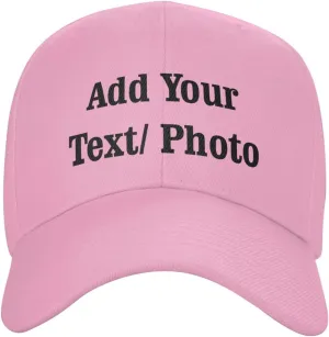 Custom Baseball Cap with Your Text, Personalized Trucker Hat Customized Caps