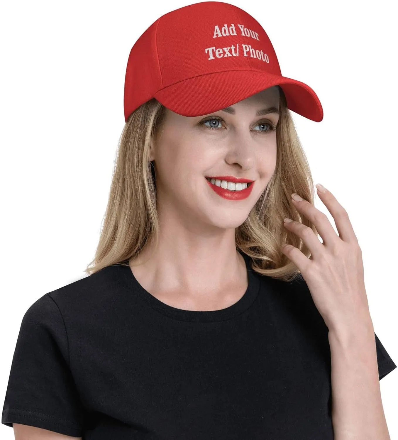 Custom Baseball Cap with Your Text, Personalized Trucker Hat Customized Caps