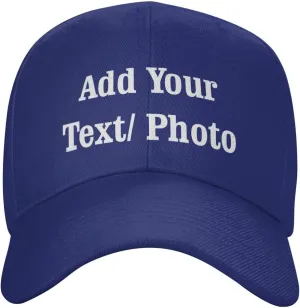 Custom Baseball Cap with Your Text, Personalized Trucker Hat Customized Caps