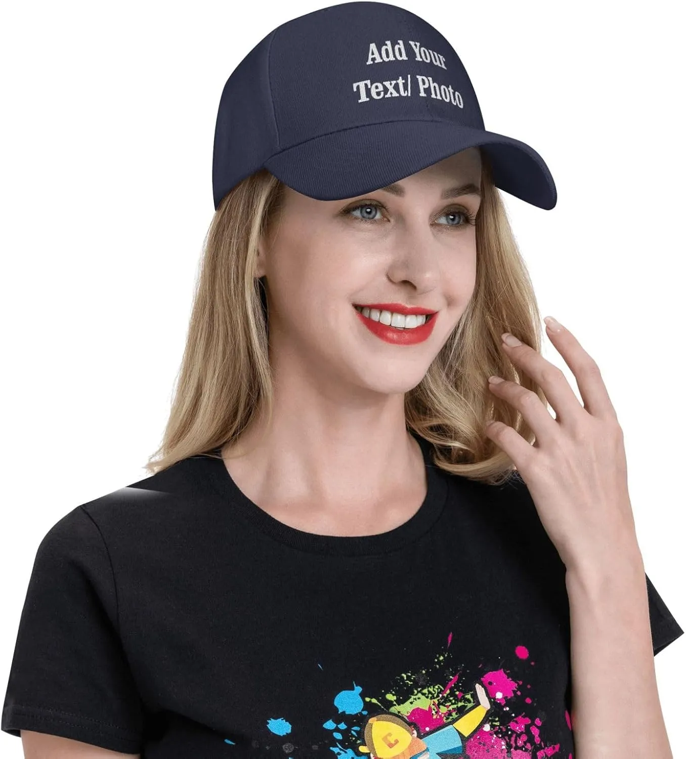 Custom Baseball Cap with Your Text, Personalized Trucker Hat Customized Caps