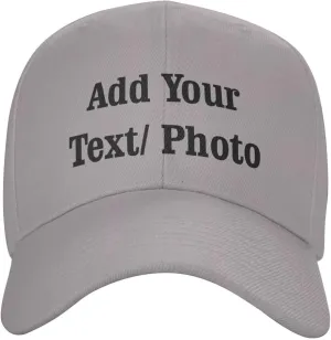 Custom Baseball Cap with Your Text, Personalized Trucker Hat Customized Caps