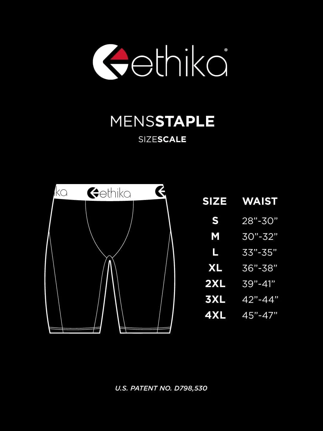 Ethika Mens Staple Boxer Brief | *Solids* Red Machine Red