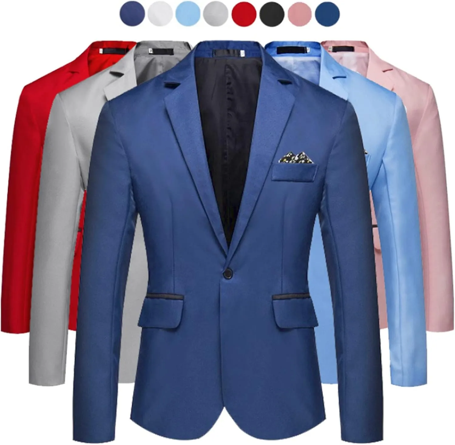 Fashion Business Men's Blazer Jacket Slim Fit Wedding Dress Suit Jackets Groomsman Party Suit Outwear For Man