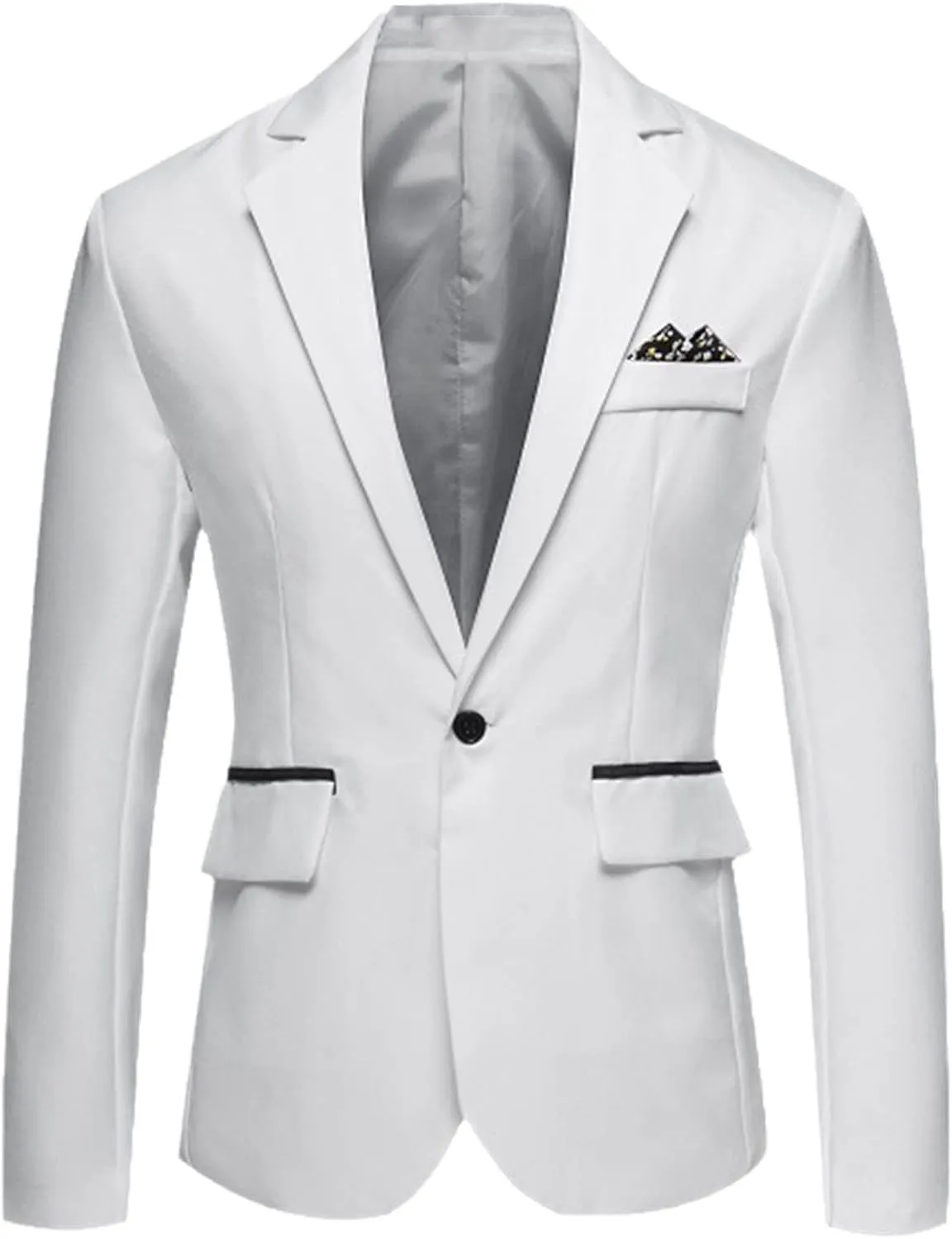 Fashion Business Men's Blazer Jacket Slim Fit Wedding Dress Suit Jackets Groomsman Party Suit Outwear For Man