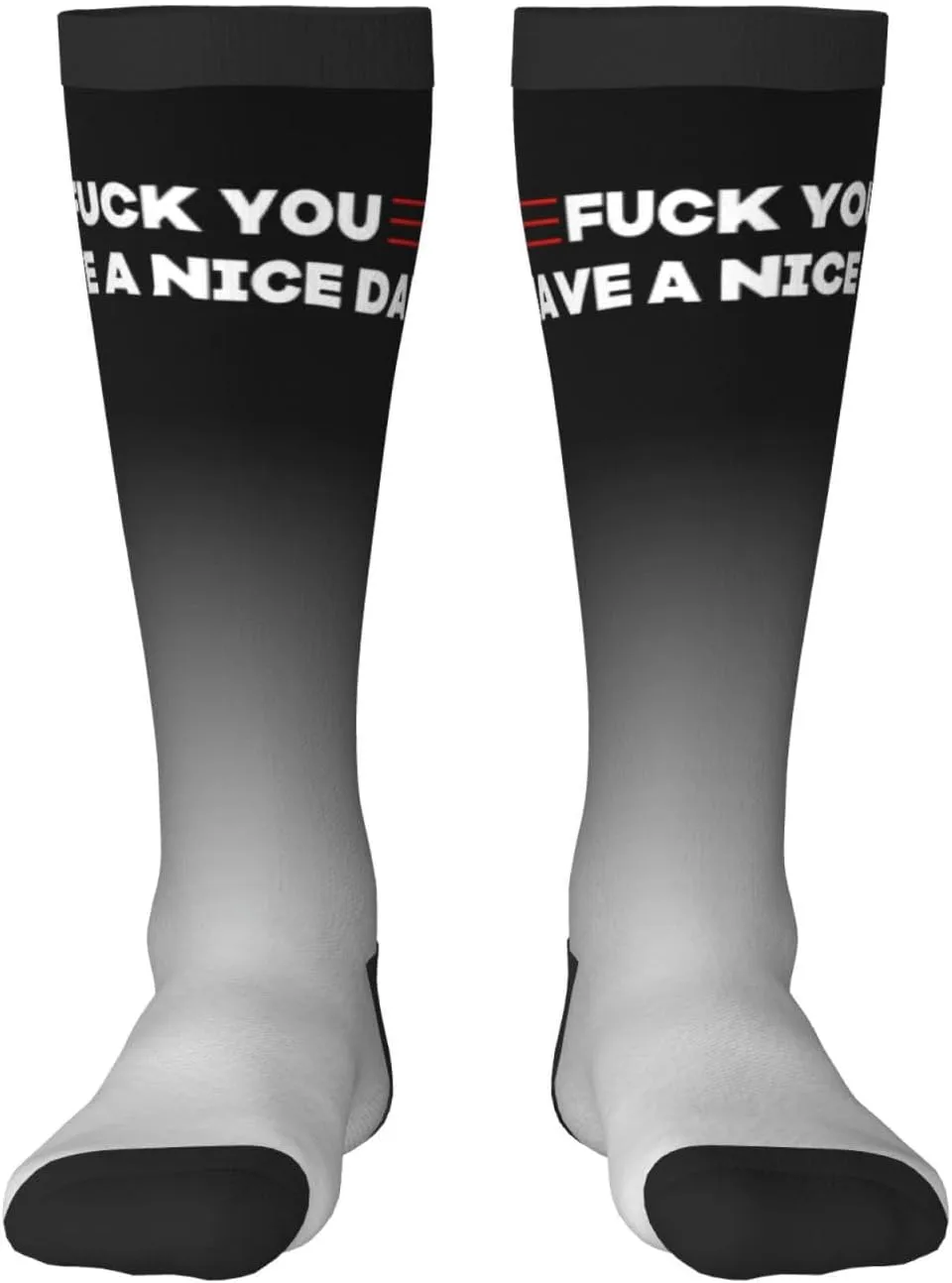 Fuck You Have A Nice Day Compression Socks For Women Men'S Fun Dress Socks - Funny Novelty Crew Socks