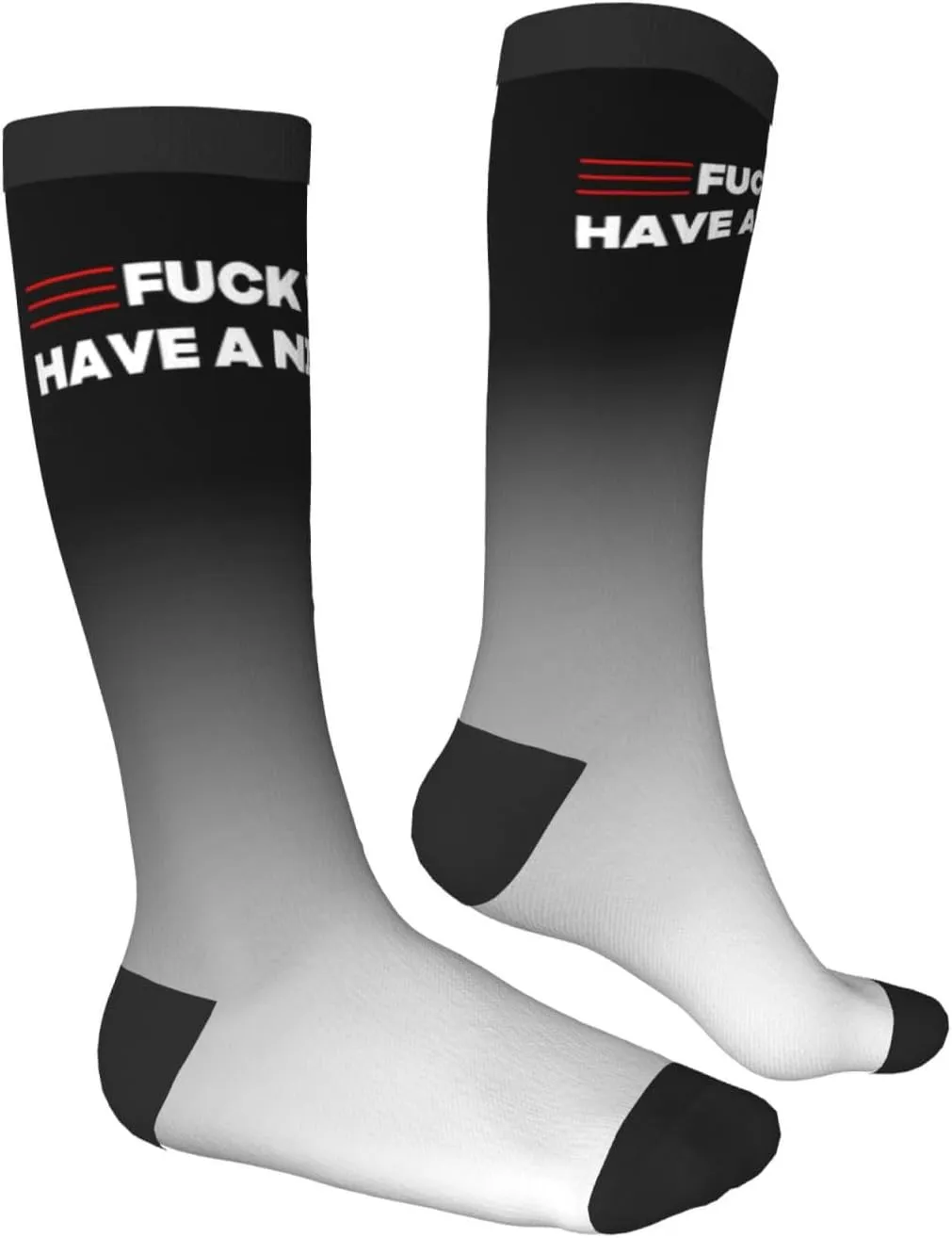 Fuck You Have A Nice Day Compression Socks For Women Men'S Fun Dress Socks - Funny Novelty Crew Socks