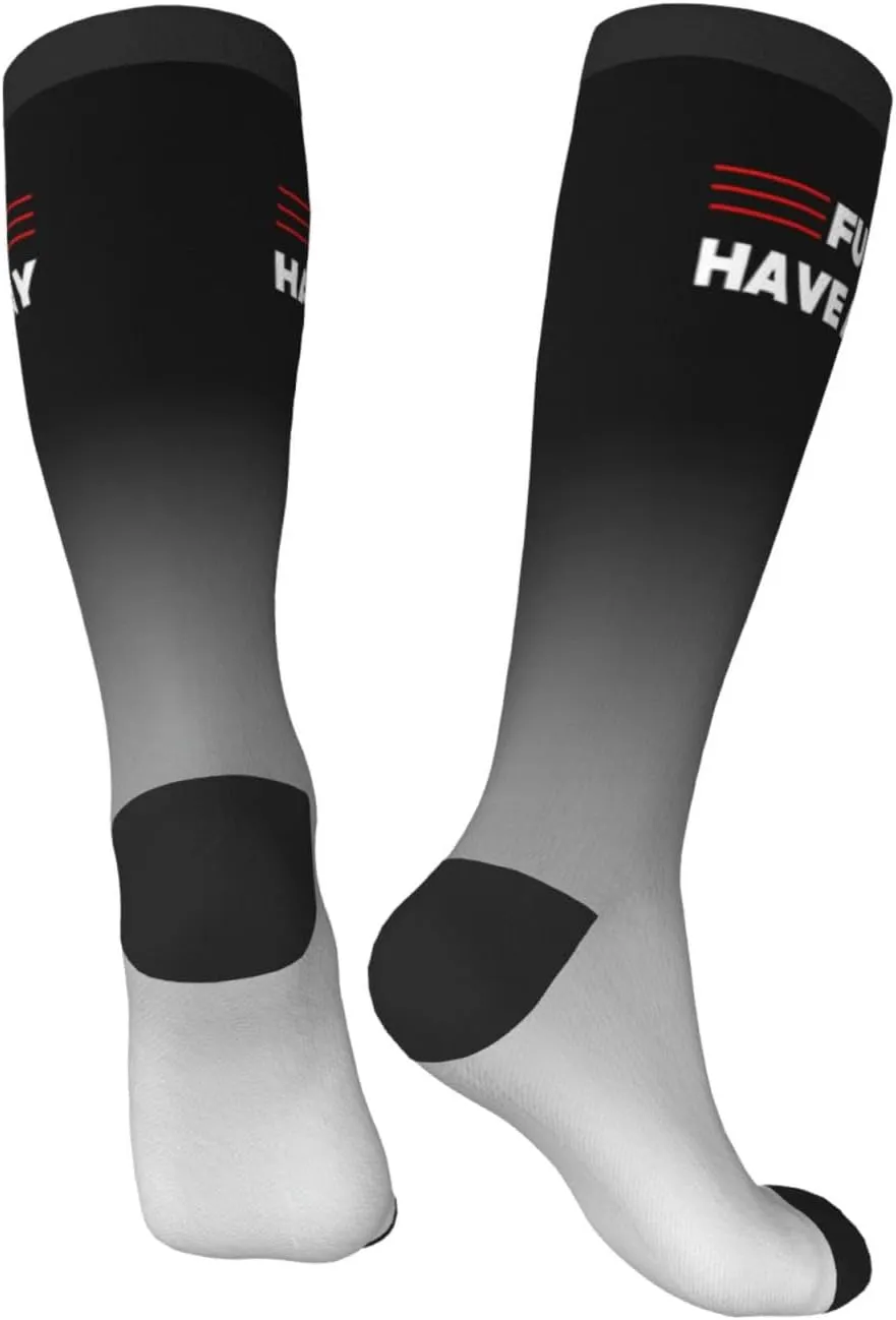 Fuck You Have A Nice Day Compression Socks For Women Men'S Fun Dress Socks - Funny Novelty Crew Socks