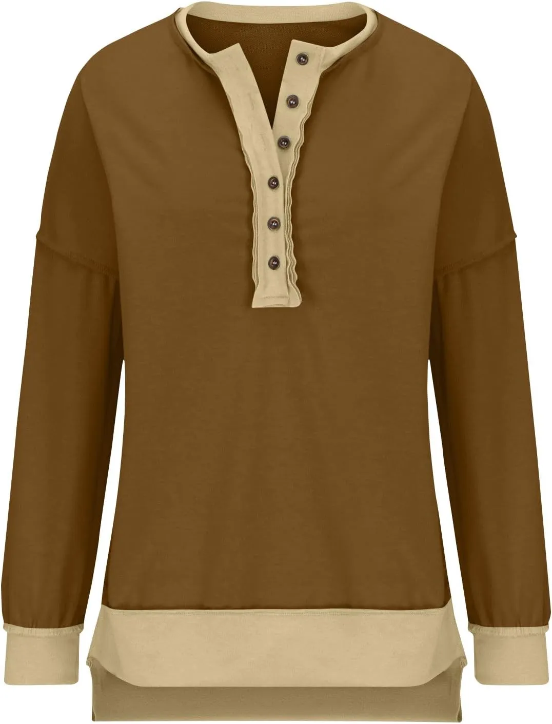 Hoodies for Women 2024 Fashion Fall Winter V Neck Button Down Long Sleeve Sweatshirt Casual Tops Going Out Clothes