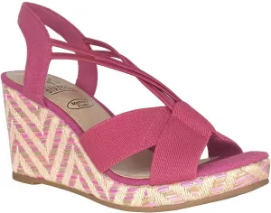 Impo Teshia Stretch Wedge Sandal with Memory Foam