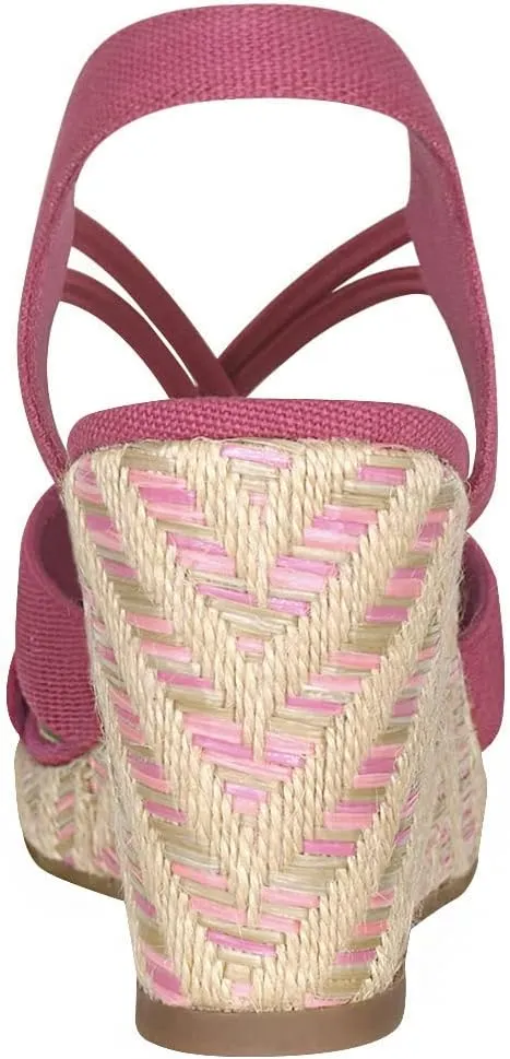 Impo Teshia Stretch Wedge Sandal with Memory Foam