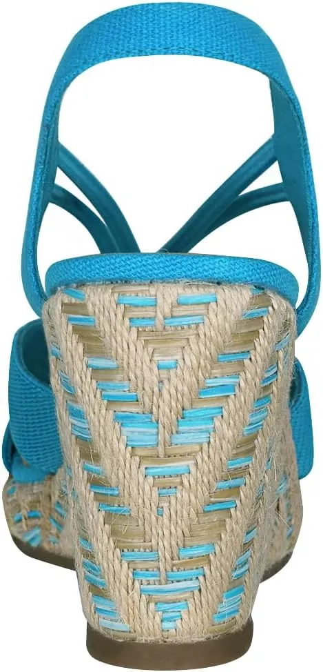 Impo Teshia Stretch Wedge Sandal with Memory Foam