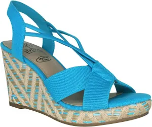 Impo Teshia Stretch Wedge Sandal with Memory Foam
