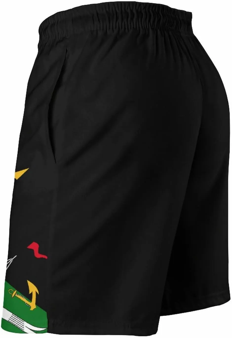 Jamaica Flag Mens Shorts Casual Classic Fit Workout Beach Shorts Quick Dry with Elastic Waist and Pockets