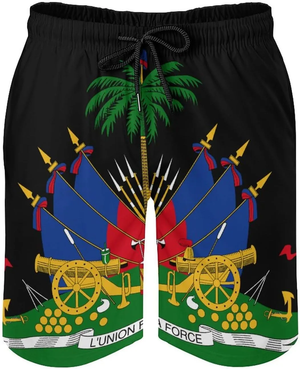 Jamaica Flag Mens Shorts Casual Classic Fit Workout Beach Shorts Quick Dry with Elastic Waist and Pockets