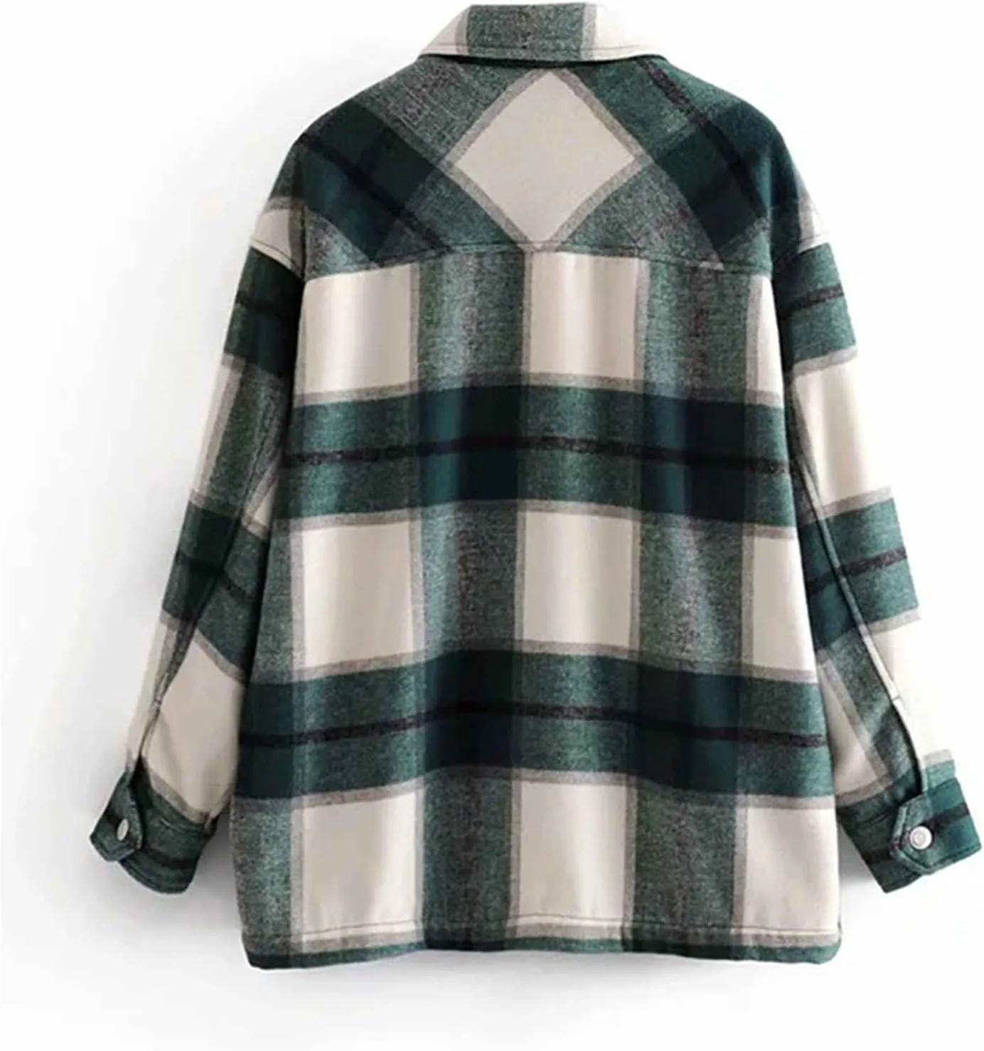 Ladies Loose Fit Tee Blouse With Chest Pockets Dressy Classic-Fit Blouse Top Soft Button Down Jacket Coats